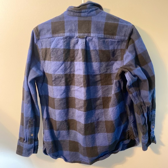 Jachs New York Heavy Flannel Blue/Black Shacket GUC Men’s Medium - Picture 5 of 5
